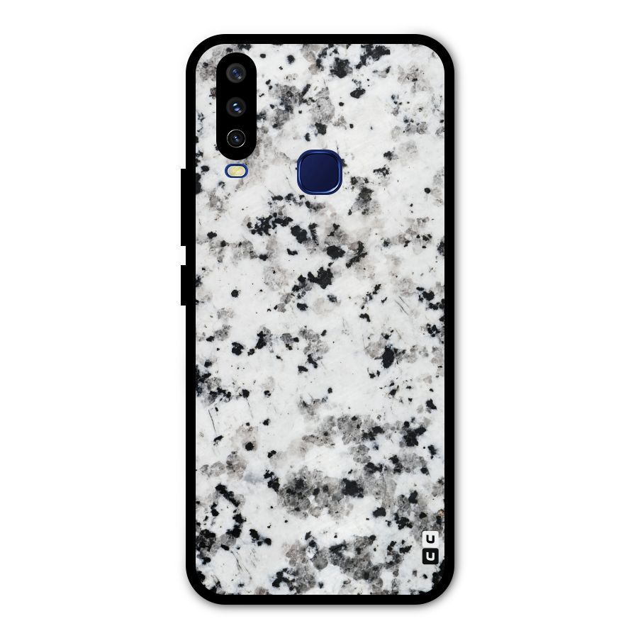 Charcoal Spots Marble Metal Back Case for Vivo Y15
