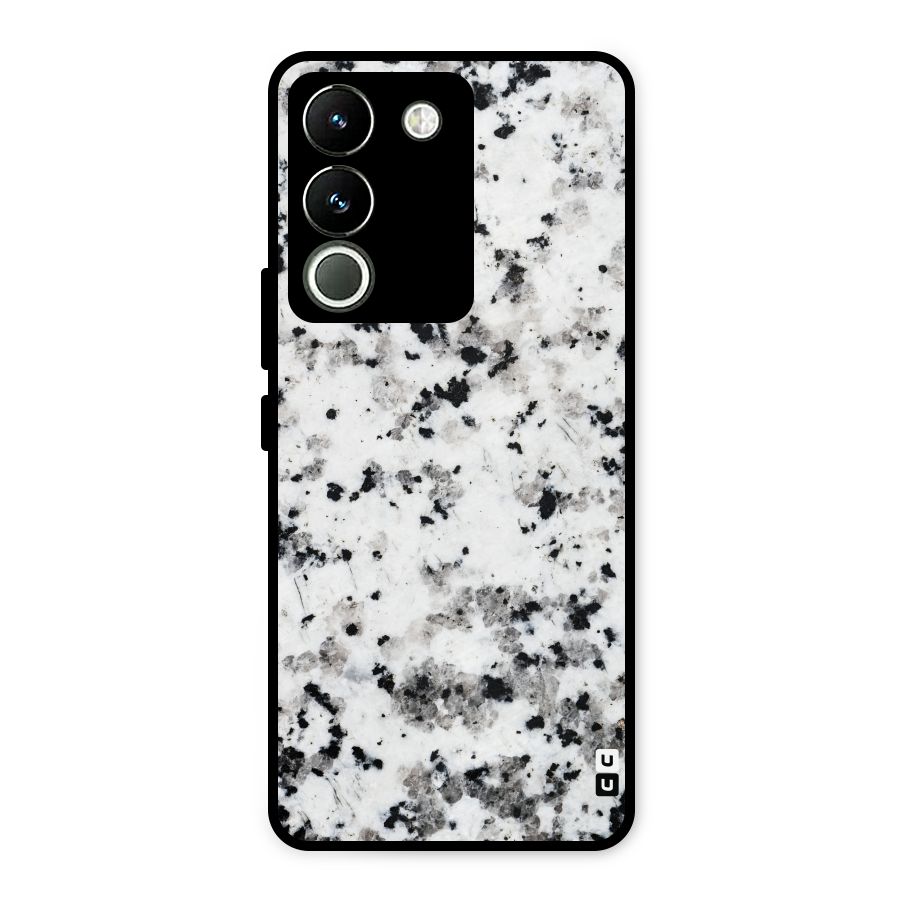 Charcoal Spots Marble Metal Back Case for Vivo Y200