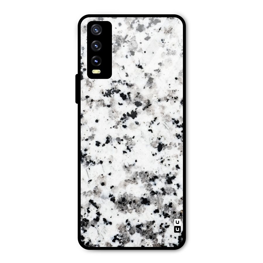 Charcoal Spots Marble Metal Back Case for Vivo Y20 2021