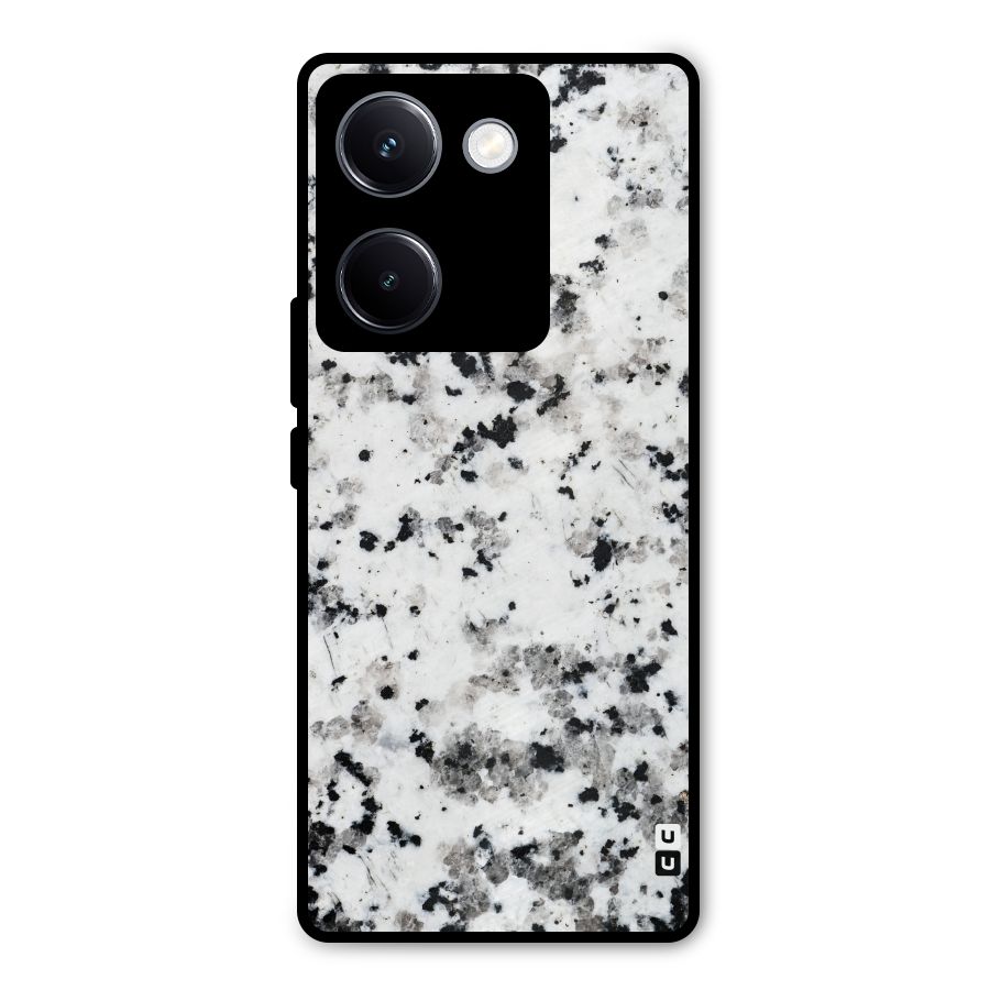 Charcoal Spots Marble Metal Back Case for Vivo Y300 Plus