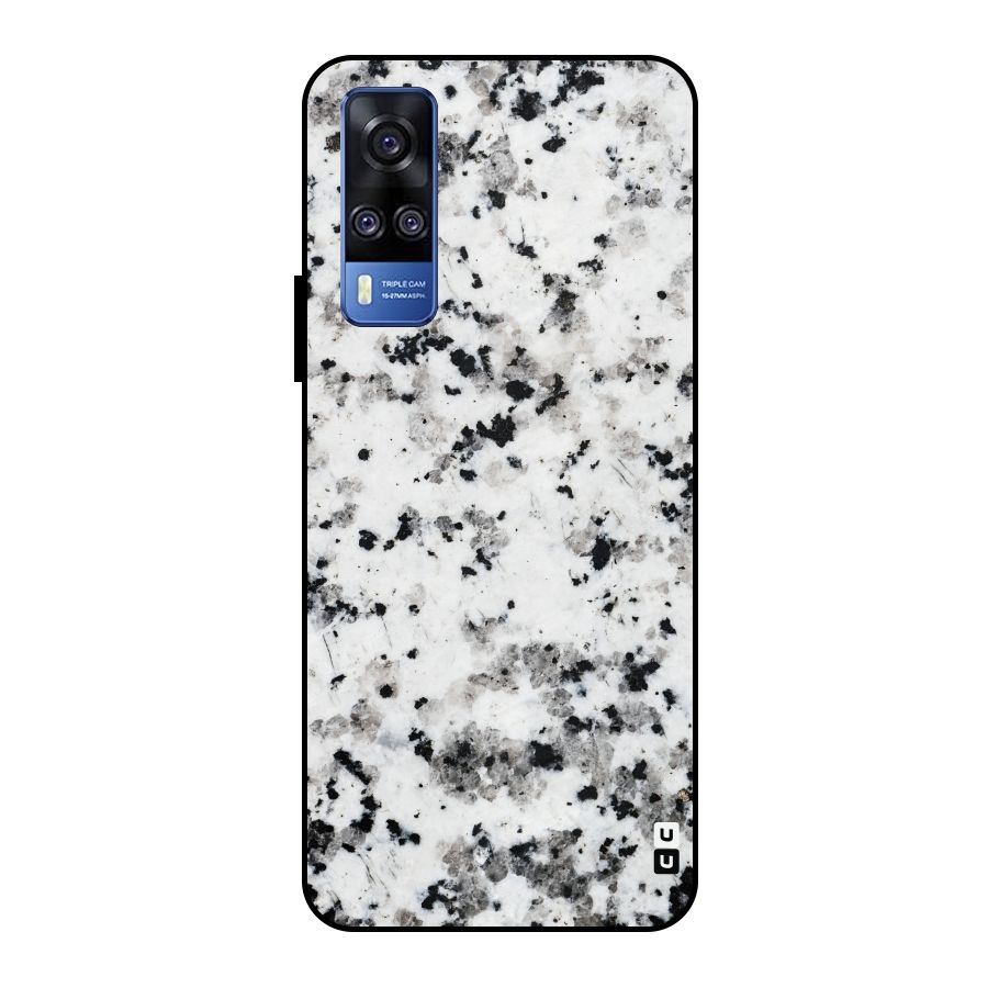Charcoal Spots Marble Metal Back Case for Vivo Y51
