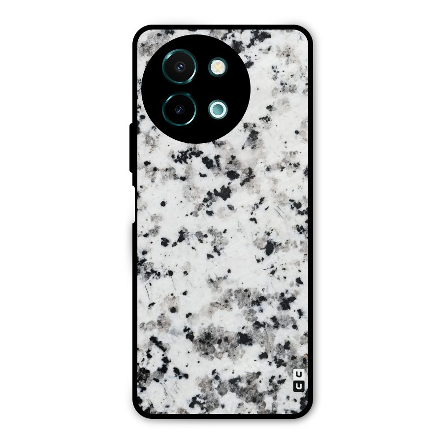 Charcoal Spots Marble Metal Back Case for Vivo Y58