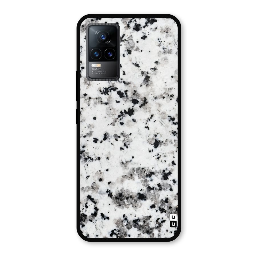 Charcoal Spots Marble Metal Back Case for Vivo Y73