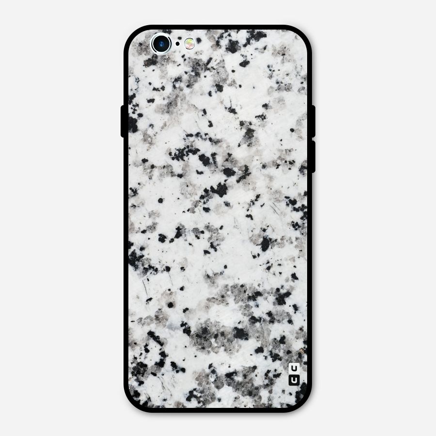 Charcoal Spots Marble Metal Back Case for iPhone 6 6s