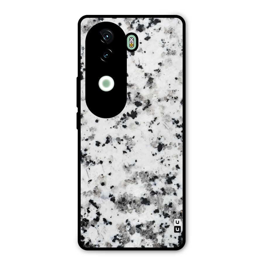 Charcoal Spots Marble Metal Back Case for iQOO Z9s