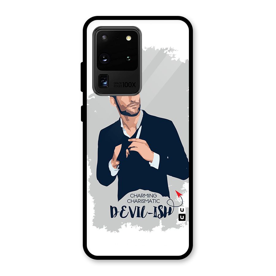 Charming Charismatic Lucifer Glass Back Case for Galaxy S20 Ultra