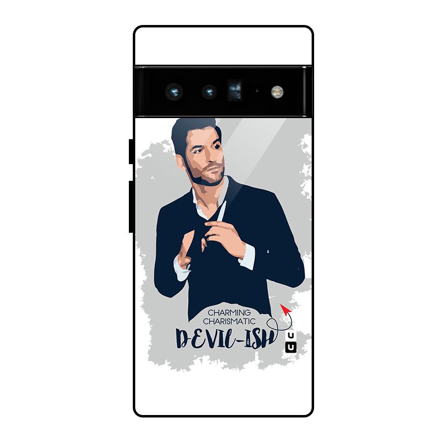 Charming Charismatic Lucifer Glass Back Case for Google Pixel 6 Pro