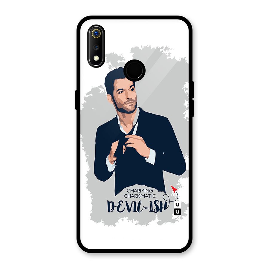 Charming Charismatic Lucifer Glass Back Case for Realme 3i