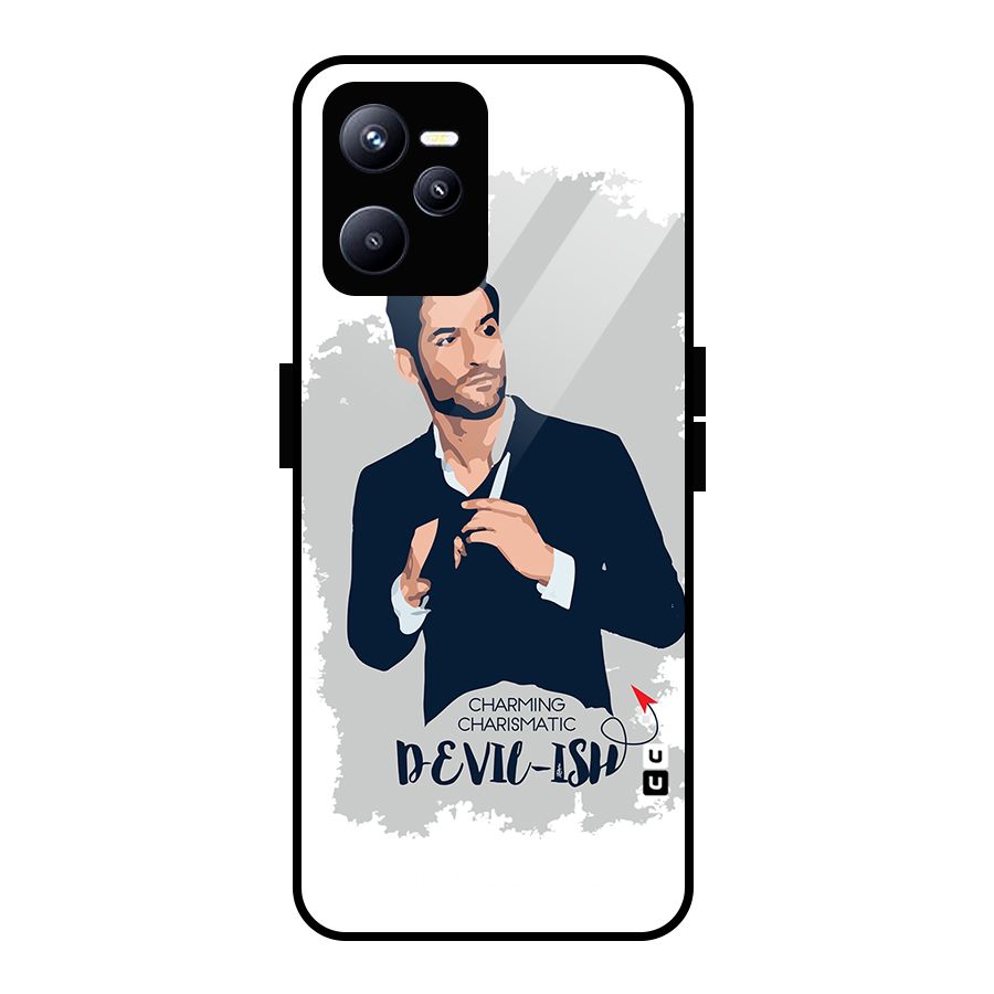 Charming Charismatic Lucifer Glass Back Case for Realme C35