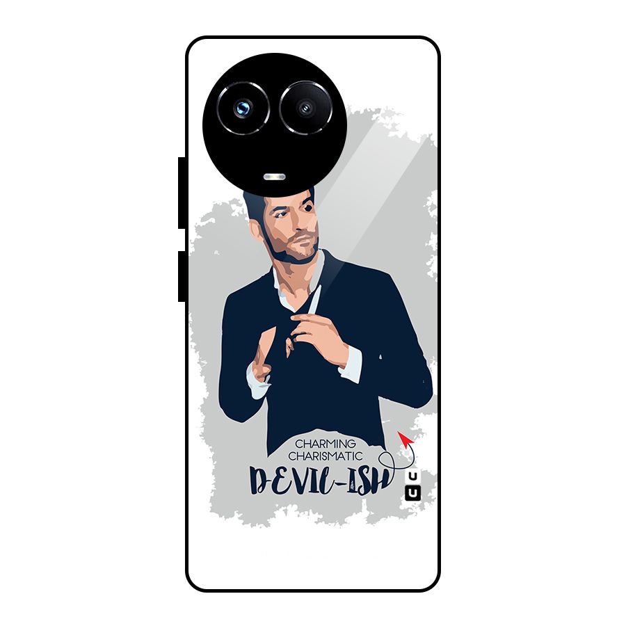 Charming Charismatic Lucifer Glass Back Case for Realme Narzo 60X