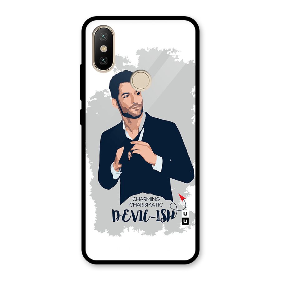 Charming Charismatic Lucifer Glass Back Case for Redmi A2