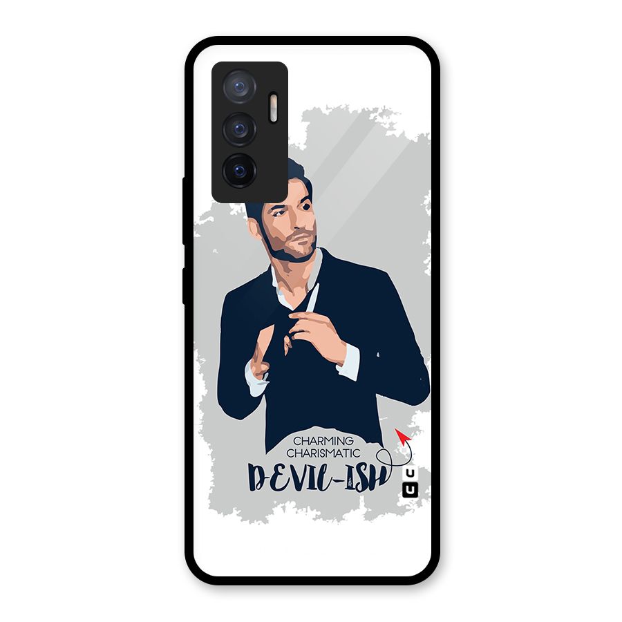 Charming Charismatic Lucifer Glass Back Case for Vivo V23e
