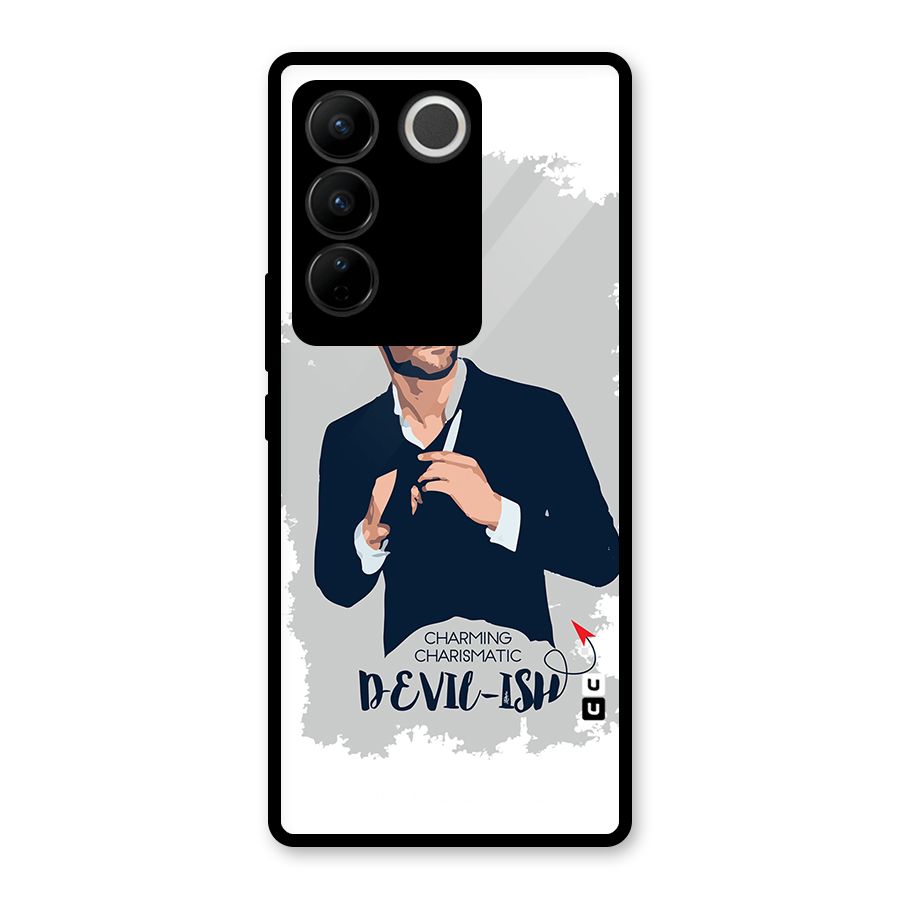 Charming Charismatic Lucifer Glass Back Case for Vivo V27