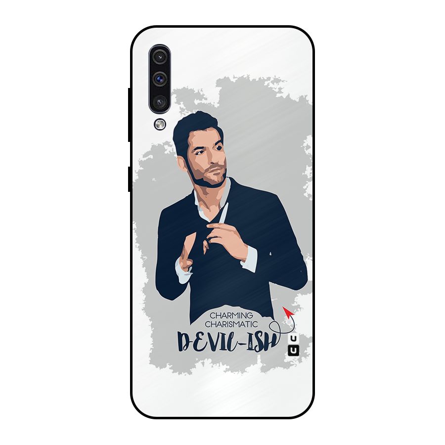 Charming Charismatic Lucifer Metal Back Case for Galaxy A30s