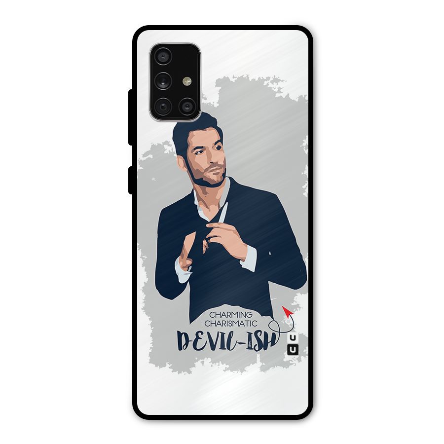 Charming Charismatic Lucifer Metal Back Case for Galaxy A71