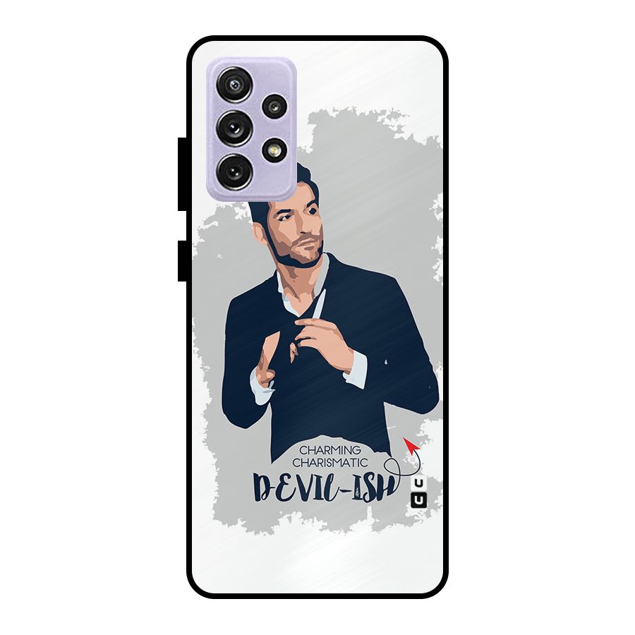 Charming Charismatic Lucifer Metal Back Case for Galaxy A72