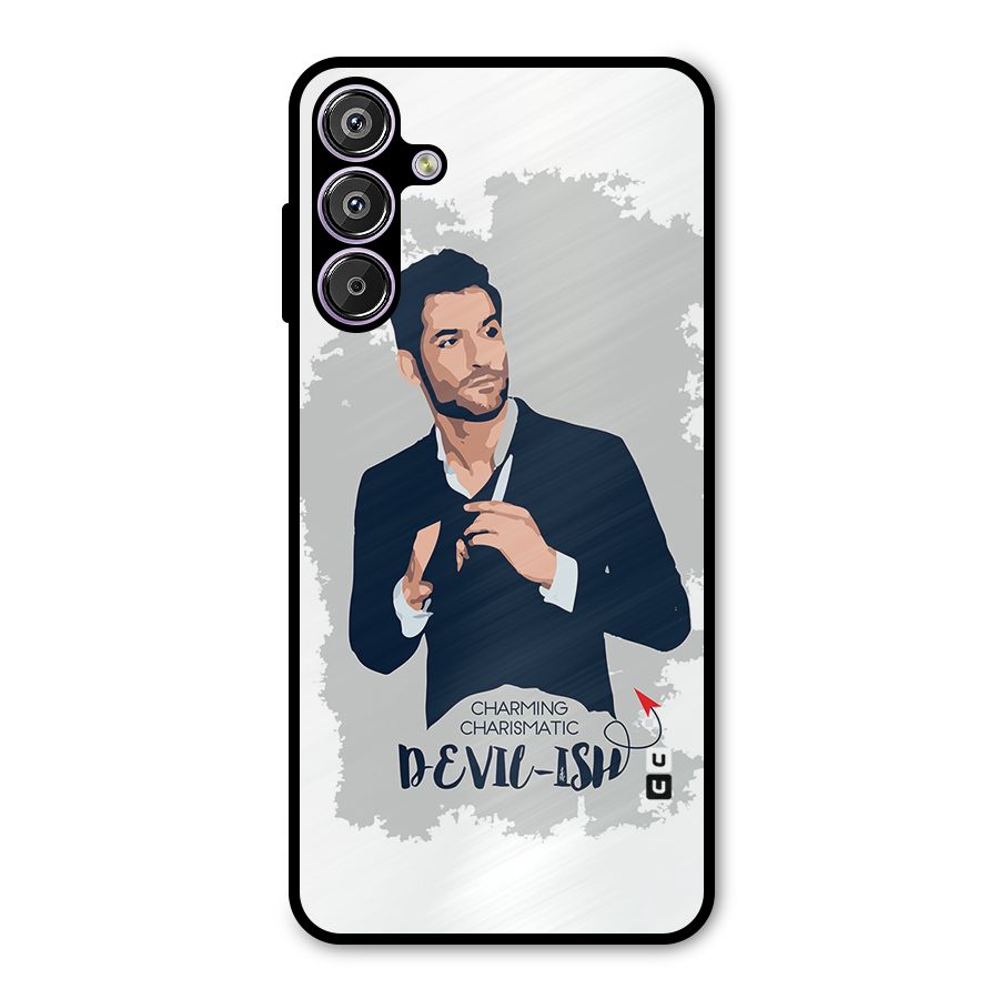 Charming Charismatic Lucifer Metal Back Case for Galaxy F15