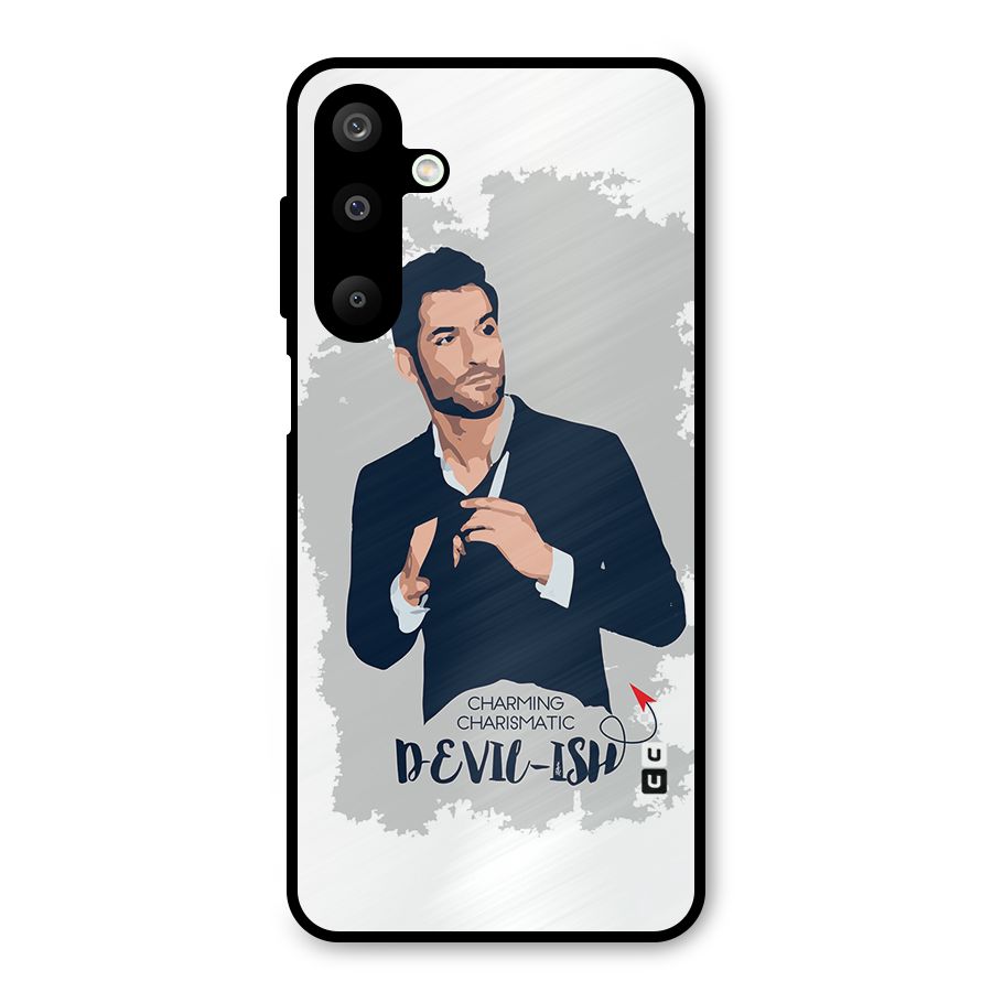 Charming Charismatic Lucifer Metal Back Case for Galaxy M16