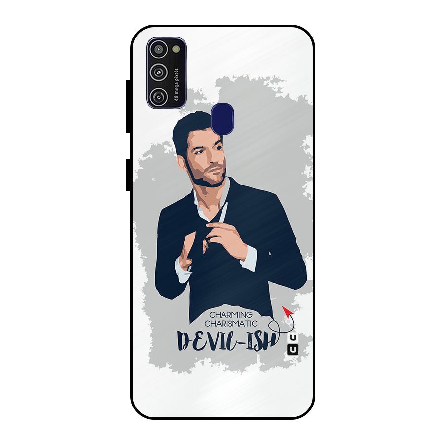 Charming Charismatic Lucifer Metal Back Case for Galaxy M21