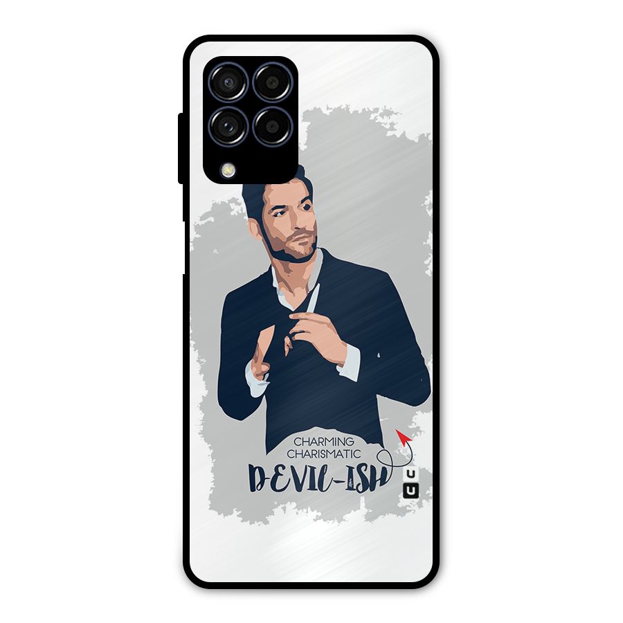 Charming Charismatic Lucifer Metal Back Case for Galaxy M53 5G