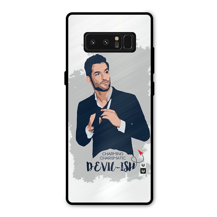 Charming Charismatic Lucifer Metal Back Case for Galaxy Note 8