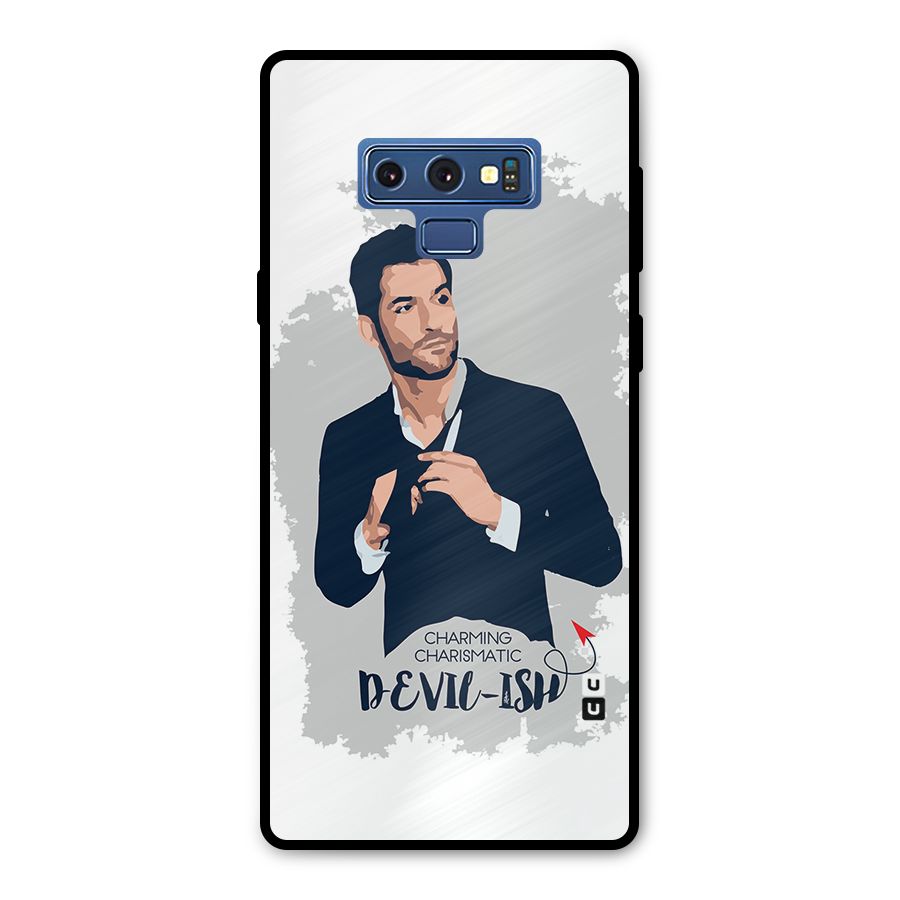 Charming Charismatic Lucifer Metal Back Case for Galaxy Note 9