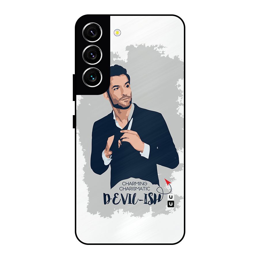 Charming Charismatic Lucifer Metal Back Case for Galaxy S22 5G