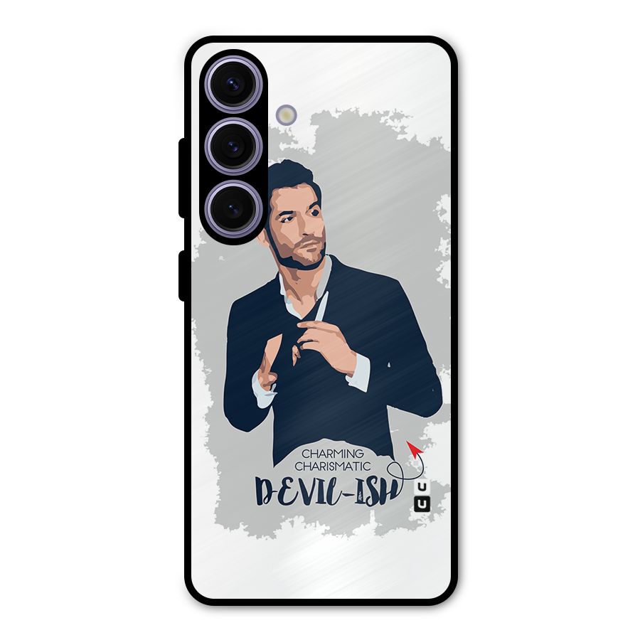 Charming Charismatic Lucifer Metal Back Case for Galaxy S24