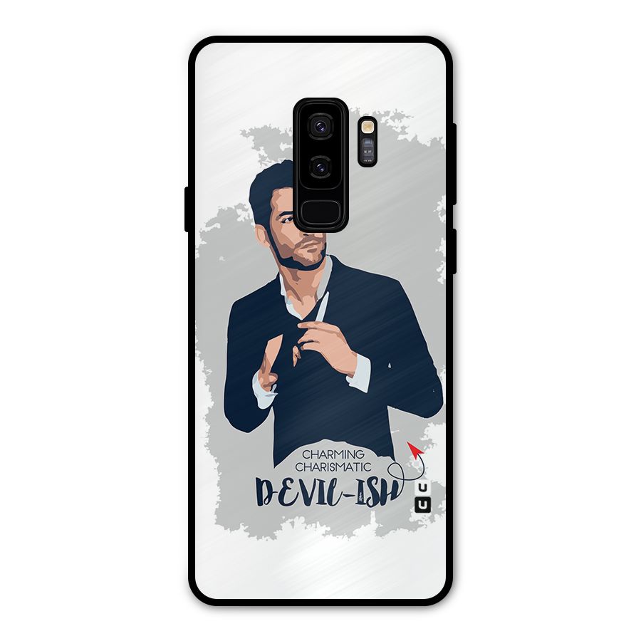 Charming Charismatic Lucifer Metal Back Case for Galaxy S9 Plus