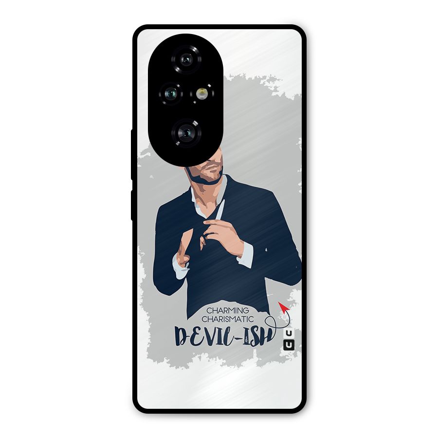 Charming Charismatic Lucifer Metal Back Case for Honor 200 Pro