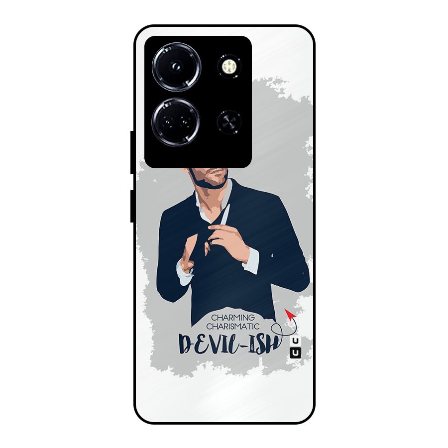 Charming Charismatic Lucifer Metal Back Case for Infinix Note 30 5G