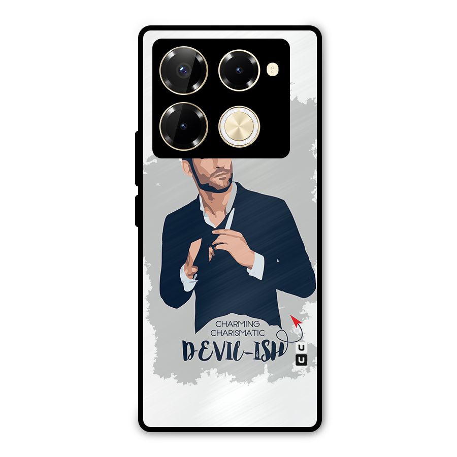 Charming Charismatic Lucifer Metal Back Case for Infinix Note 40 Pro Plus