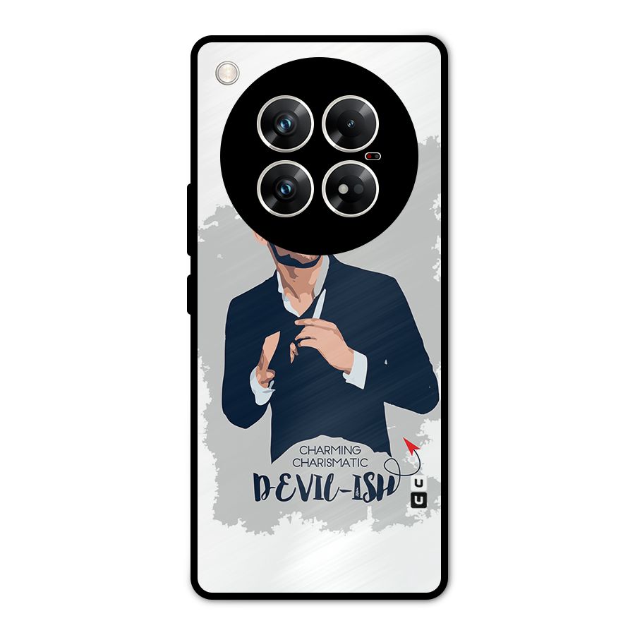 Charming Charismatic Lucifer Metal Back Case for Infinix Zero 40 5G