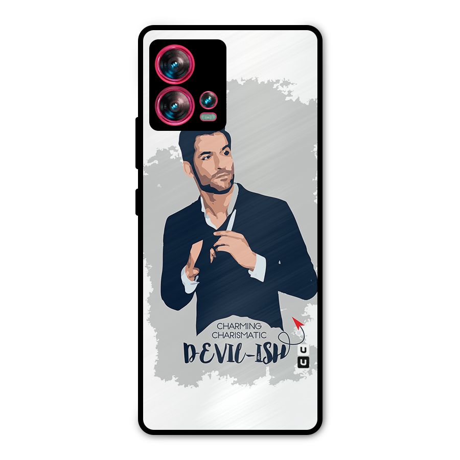 Charming Charismatic Lucifer Metal Back Case for Motorola Edge 30 Fusion