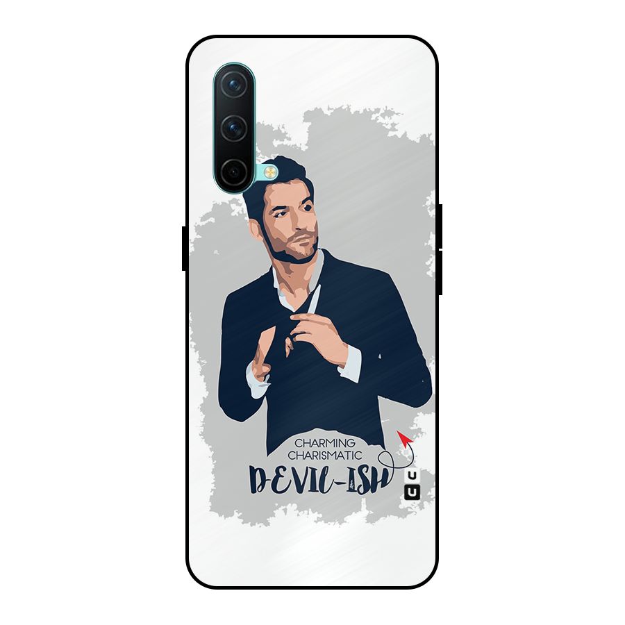 Charming Charismatic Lucifer Metal Back Case for OnePlus Nord CE 5G
