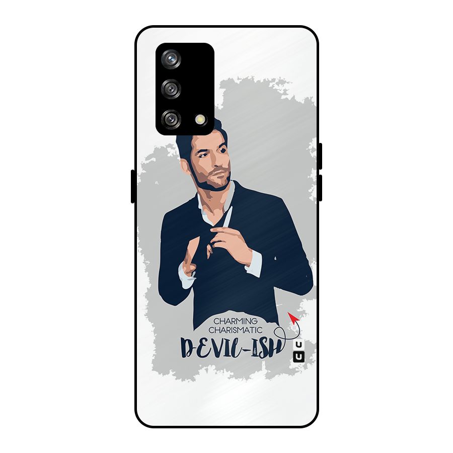Charming Charismatic Lucifer Metal Back Case for Oppo F19