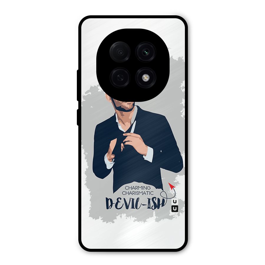 Charming Charismatic Lucifer Metal Back Case for Oppo F29 Pro