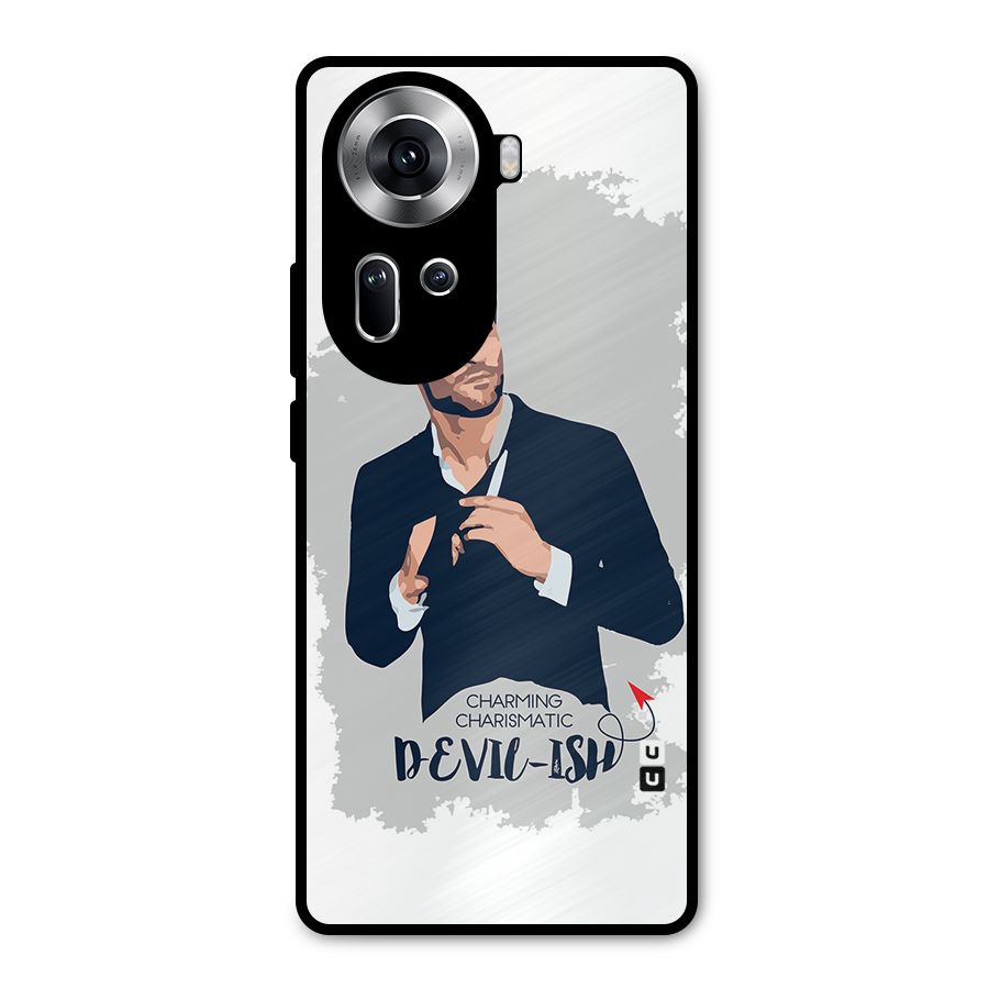 Charming Charismatic Lucifer Metal Back Case for Oppo Reno11 5G