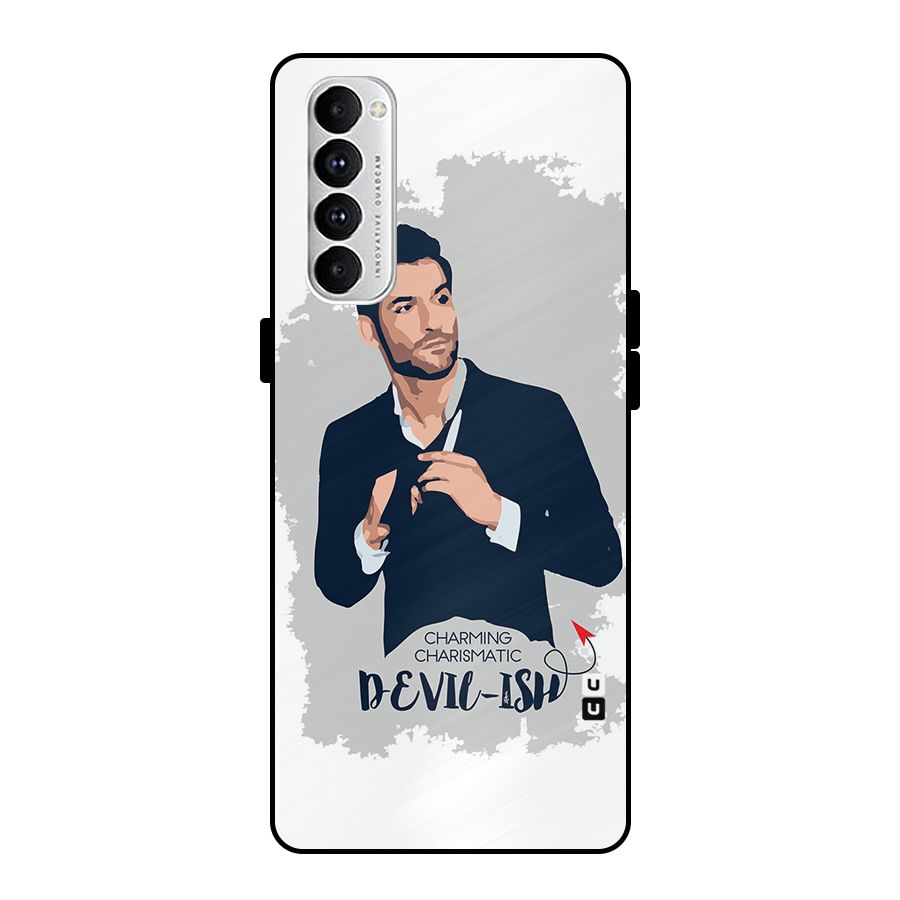 Charming Charismatic Lucifer Metal Back Case for Oppo Reno4 Pro