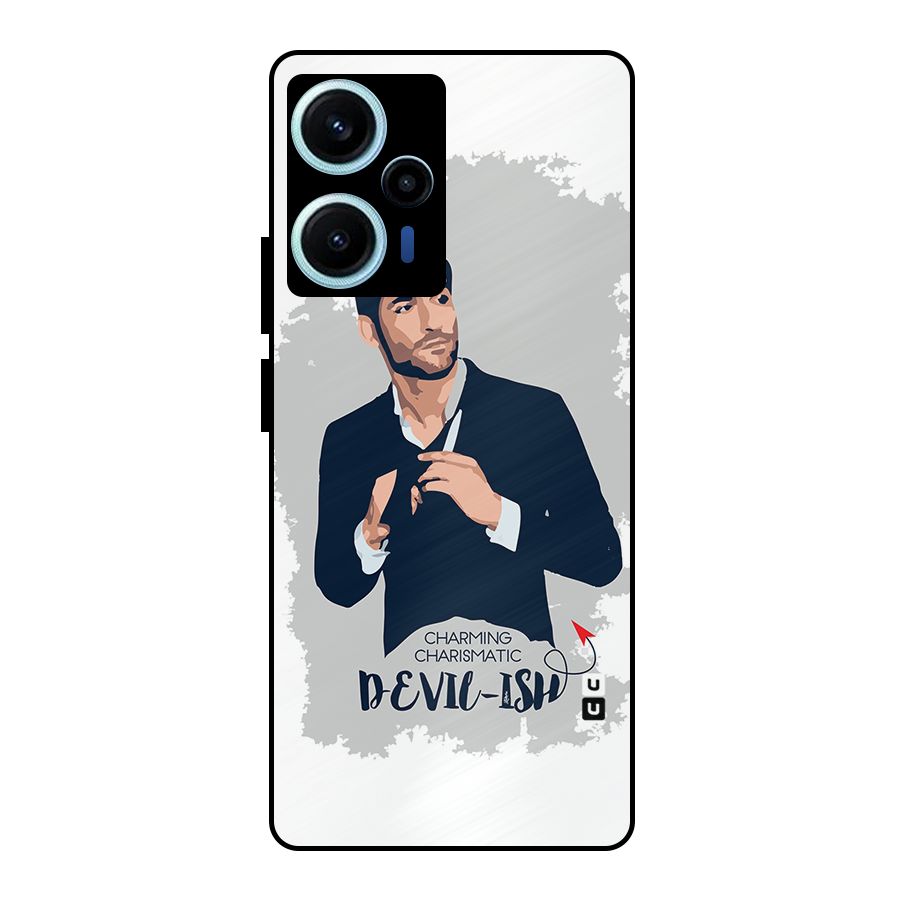 Charming Charismatic Lucifer Metal Back Case for Poco F5
