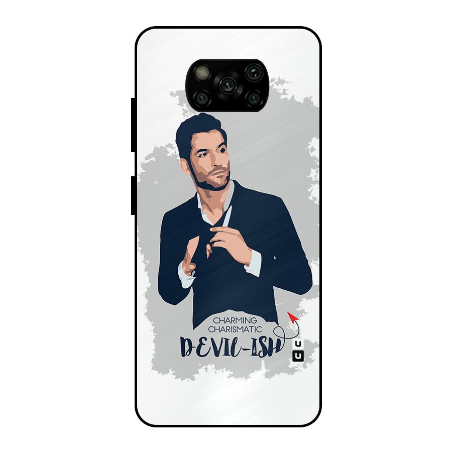 Charming Charismatic Lucifer Metal Back Case for Poco X3
