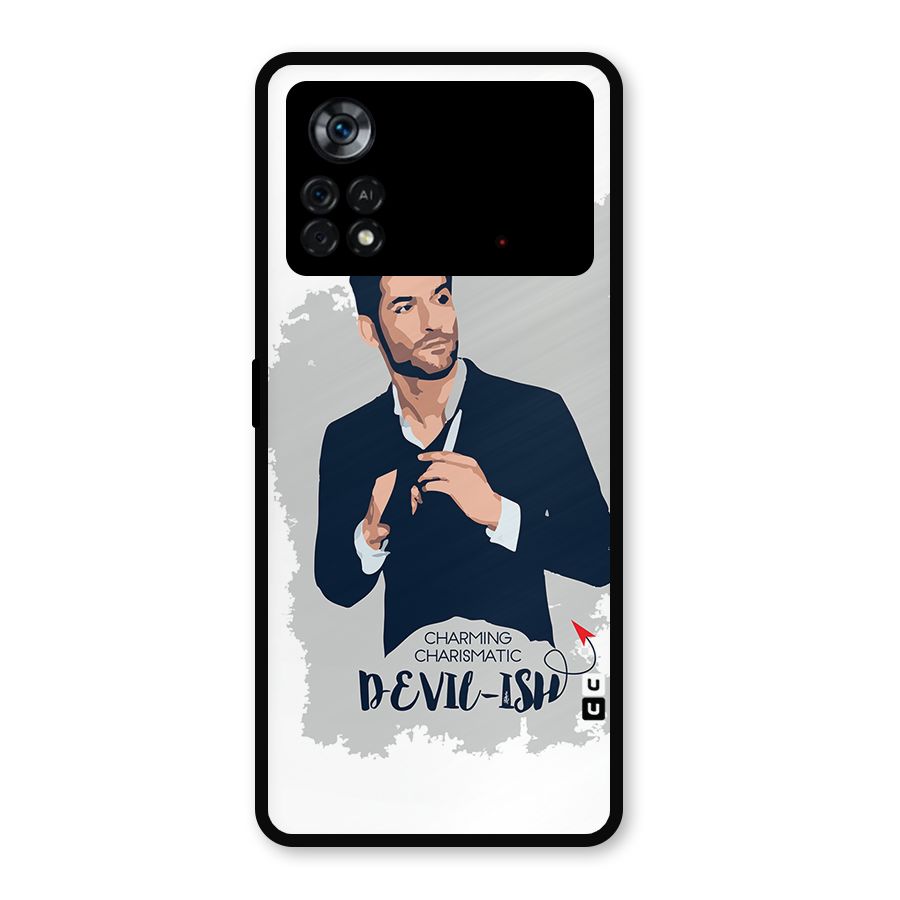 Charming Charismatic Lucifer Metal Back Case for Poco X4 Pro 5G