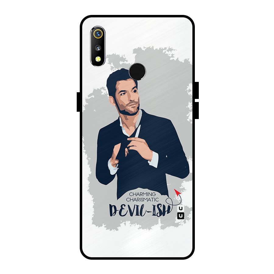 Charming Charismatic Lucifer Metal Back Case for Realme 3