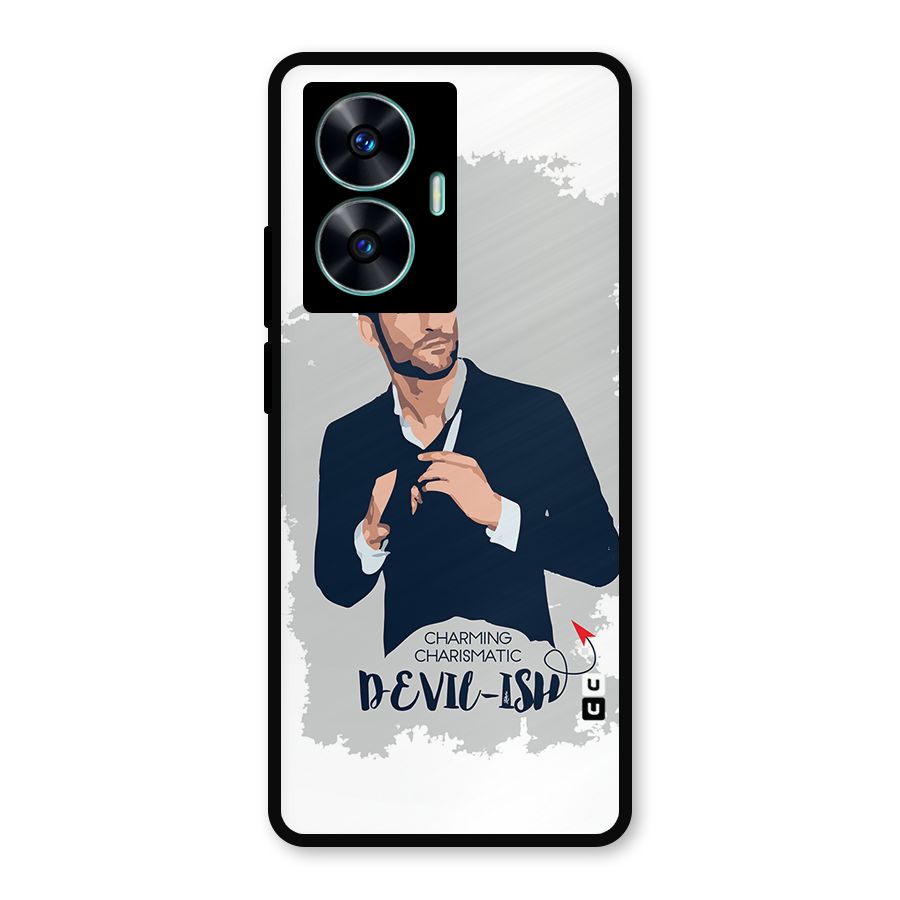 Charming Charismatic Lucifer Metal Back Case for Realme C55