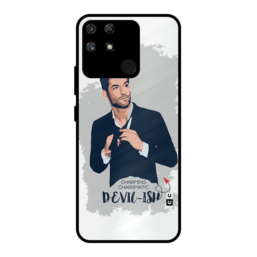 Charming Charismatic Lucifer Metal Back Case for Realme Narzo 50A