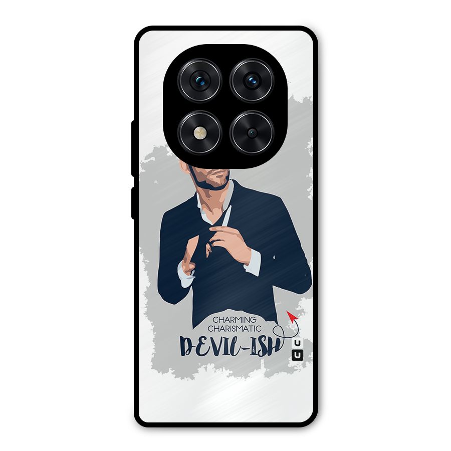 Charming Charismatic Lucifer Metal Back Case for Redmi Note 14 Pro 5G