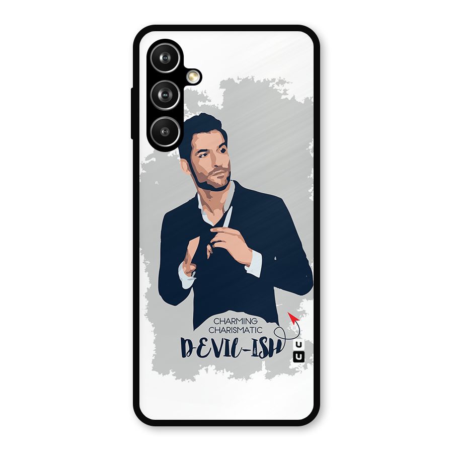 Charming Charismatic Lucifer Metal Back Case for Samsung Galaxy M54