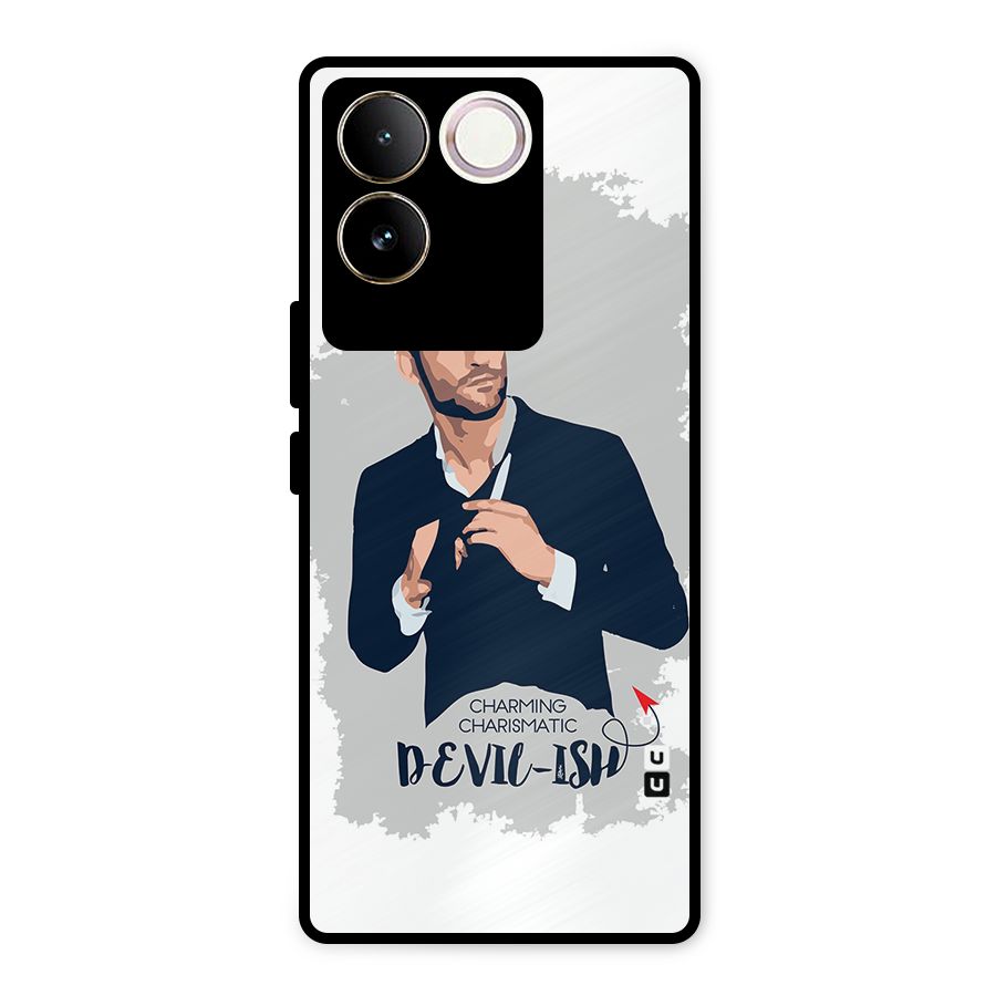 Charming Charismatic Lucifer Metal Back Case for Vivo T2 Pro