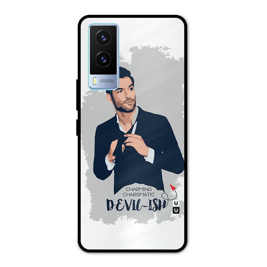 Charming Charismatic Lucifer Metal Back Case for Vivo V21e 5G