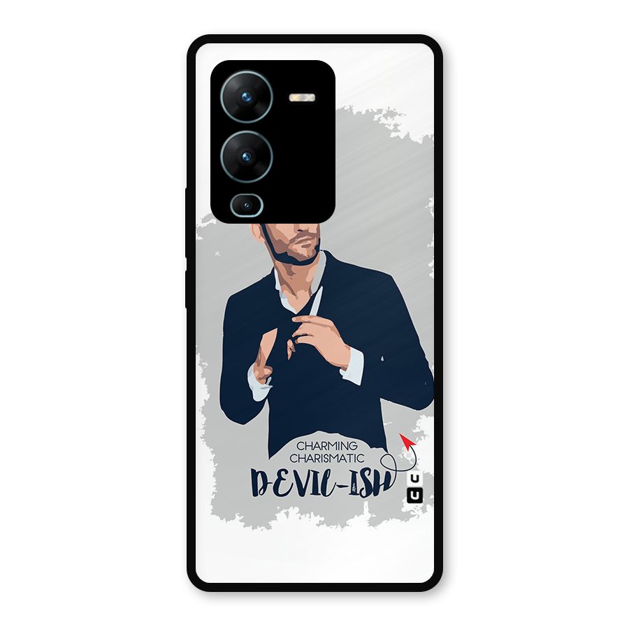 Charming Charismatic Lucifer Metal Back Case for Vivo V25 Pro